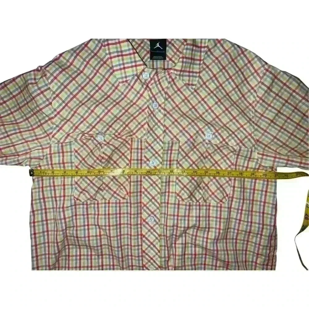 Jordan Men's Collared Button-up Shirt Sz l Short Sleeves Preppy Office Siren